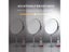 8 Inch Makeup Mirror With LED 3 Color Lights 5X7X10X Magnification Double Sided Carousel 4