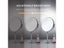 8 Inch Makeup Mirror With LED 3 Color Lights 5X7X10X Magnification Double Sided Carousel 5
