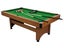 7ft Pool Table with Balls & Cues - Indoor Eight Ball Table - Wood / Green Carousel 3
