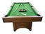 7ft Pool Table with Balls & Cues - Indoor Eight Ball Table - Wood / Green Carousel 7