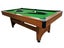 7ft Pool Table with Balls & Cues - Indoor Eight Ball Table - Wood / Green Carousel 8
