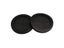 4Pcs 80mm Black Round Double Sided Closed Rubber Wiring Grommet Protector Ring Carousel 1