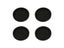 4Pcs 80mm Black Round Double Sided Closed Rubber Wiring Grommet Protector Ring Carousel 3