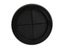 4Pcs 80mm Black Round Double Sided Closed Rubber Wiring Grommet Protector Ring Carousel 4