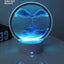 Moving Sand Art Picture Round Glass 3D Deep Sea Sandscape in Motion Display Flow Carousel 3