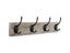 1pcs Wall-mounted Hook With 2 Screws Retro Simple Black Aluminum Alloy Hook Carousel 1