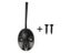 1pcs Wall-mounted Hook With 2 Screws Retro Simple Black Aluminum Alloy Hook Carousel 3