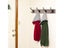 1pcs Wall-mounted Hook With 2 Screws Retro Simple Black Aluminum Alloy Hook Carousel 5