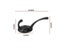 1pcs Wall-mounted Hook With 2 Screws Retro Simple Black Aluminum Alloy Hook Carousel 6