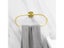 Brushed Gold Aluminum Bathroom Towel Holder Wall Mounted Towel Holder Round Carousel 1
