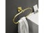 Brushed Gold Aluminum Bathroom Towel Holder Wall Mounted Towel Holder Round Carousel 3