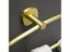 Brushed Gold Aluminum Bathroom Towel Holder Wall Mounted Towel Holder Round Carousel 5
