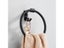 Matte Black Bathroom Towel Holder Space Aluminium Towel Ring Wall Mounted Carousel 2