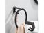 Matte Black Bathroom Towel Holder Space Aluminium Towel Ring Wall Mounted Carousel 3