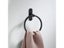 Matte Black Bathroom Towel Holder Space Aluminium Towel Ring Wall Mounted Carousel 5