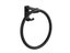 Matte Black Bathroom Towel Holder Space Aluminium Towel Ring Wall Mounted Carousel 6