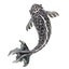 Cute Critters Brooch - Koi - Pretty, Large, Fish Pin, Red, Green or Black Carousel 2