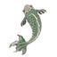 Cute Critters Brooch - Koi - Pretty, Large, Fish Pin, Red, Green or Black Carousel 3