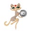 Purrfect Ten Brooch - A Cute Gift For The Cat Lover In Your Life! Carousel 3