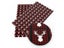 Christmas Deer Red Festival Series Odinary Faux Synthetic Leather Sheets For Carousel 5