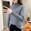 Plus Velvet Mock Neck Women's Winter Sweater Korean Casual Knitwear Carousel 3