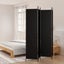 4-panel Room Divider Black 200x220 Cm Fabric Tpbxbo Carousel 1
