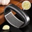 1 Stainless Steel Garlic Press Ring Shape Manual Garlic Mashing Black Carousel 3