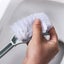 Plastic Toilet Brush Stand Curved Bathroom Cleaning Scrubber Thicken Handle Carousel 4