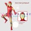 Avengers Endgame Iron Man Cosplay Jumpsuit for Adults & Kids - Perfect for Party Carousel 4
