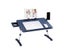 Portable Folding Computer Table With PU Desktop Height Adjustment Carousel 1