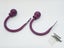 Set of 2 Ball Drapery Curtain Tie Backs / Holdbacks - Purple Carousel 1