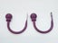 Set of 2 Ball Drapery Curtain Tie Backs / Holdbacks - Purple Carousel 2