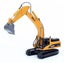 Die-cast Excavator Model Scale, 1:50, Huina 1710 YELLOW Carousel 11