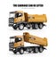 Die-cast Dump Truck, 1:50, Metal, Huina 1718 (YELLOW) Carousel 16