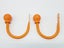 Set of 2 Ball Drapery Curtain Tie Backs / Holdbacks - Orange Carousel 2