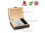 Whiskey Stones Set - 9 Granite Whiskey Rocks / Wooden Box / Velvet Bag / Carousel 5