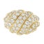 Vintage French 18k Gold 3.00ctw Fiery Diamond Bold Dome Bombe Cocktail Ring Carousel 5