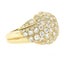 Vintage French 18k Gold 3.00ctw Fiery Diamond Bold Dome Bombe Cocktail Ring Carousel 6
