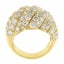 Vintage French 18k Gold 3.00ctw Fiery Diamond Bold Dome Bombe Cocktail Ring Carousel 7