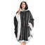 Hooded Cape Blanket Soft Plush Quilted Coat Carousel 1