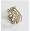 Dual Cross Diamond Ring Gold Wedding Ring Jewellery *Local Clearance* Carousel 14