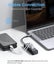 Orico Type C to 4 Ports USB-A 3.0 Hub Adapter - Black Carousel 5