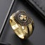 Brand New Men's Ring Gold Onyx Cross Ring Religious Jewellery *Clearance* Carousel 13