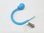 Set of 2 Ball Drapery Curtain Tie Backs / Holdbacks - Light Blue Carousel 3