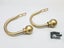 Set of 2 Ball Drapery Curtain Tie Backs / Holdbacks - Gold Carousel 1