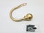 Set of 2 Ball Drapery Curtain Tie Backs / Holdbacks - Gold Carousel 3