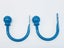 Set of 2 Ball Drapery Curtain Tie Backs / Holdbacks - Aqua Carousel 2