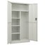 Locker Cabinet Light Grey 90x40x180 Cm Steel Ttpkio Carousel 5