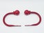 Set of 2 Ball Drapery Curtain Tie Backs / Holdbacks - Dark Red Carousel 4