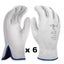 General Purpose Maxisafe Riggers Gloves Premium Cow Grain Leather Soft White Carousel 1